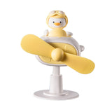 Clip On Fan Portable Small Fan with Cord Powered Small Fan with Sturdy Clamp Mini Table Fan Personal Desk Fan Duck Shape Yellow