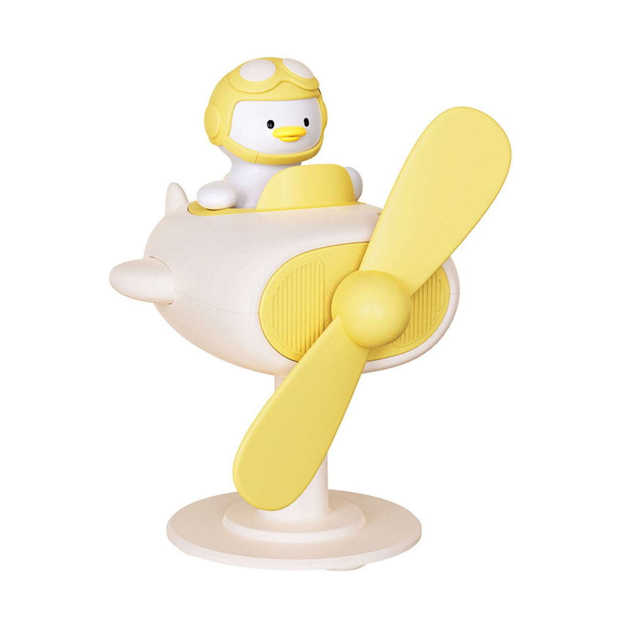 Clip On Fan Portable Small Fan with Cord Powered Small Fan with Sturdy Clamp Mini Table Fan Personal Desk Fan Duck Shape Yellow