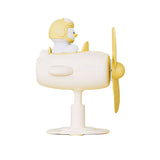 Clip On Fan Portable Small Fan with Cord Powered Small Fan with Sturdy Clamp Mini Table Fan Personal Desk Fan Duck Shape Yellow