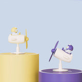 Clip On Fan Portable Small Fan with Cord Powered Small Fan with Sturdy Clamp Mini Table Fan Personal Desk Fan Duck Shape Yellow - Extra Image