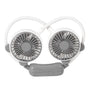 Portable Neck Fan Bendable Wearable USB Rechargeable Hand Free Mini Hanging Fan for Office Travel White