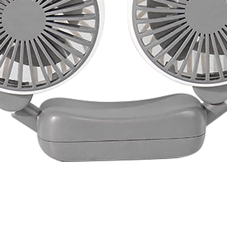 Portable Neck Fan Bendable Wearable USB Rechargeable Hand Free Mini Hanging Fan for Office Travel White