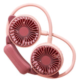 Portable Neck Fan Bendable Wearable USB Rechargeable Hand Free Mini Hanging Fan for Office Travel Taro Purple
