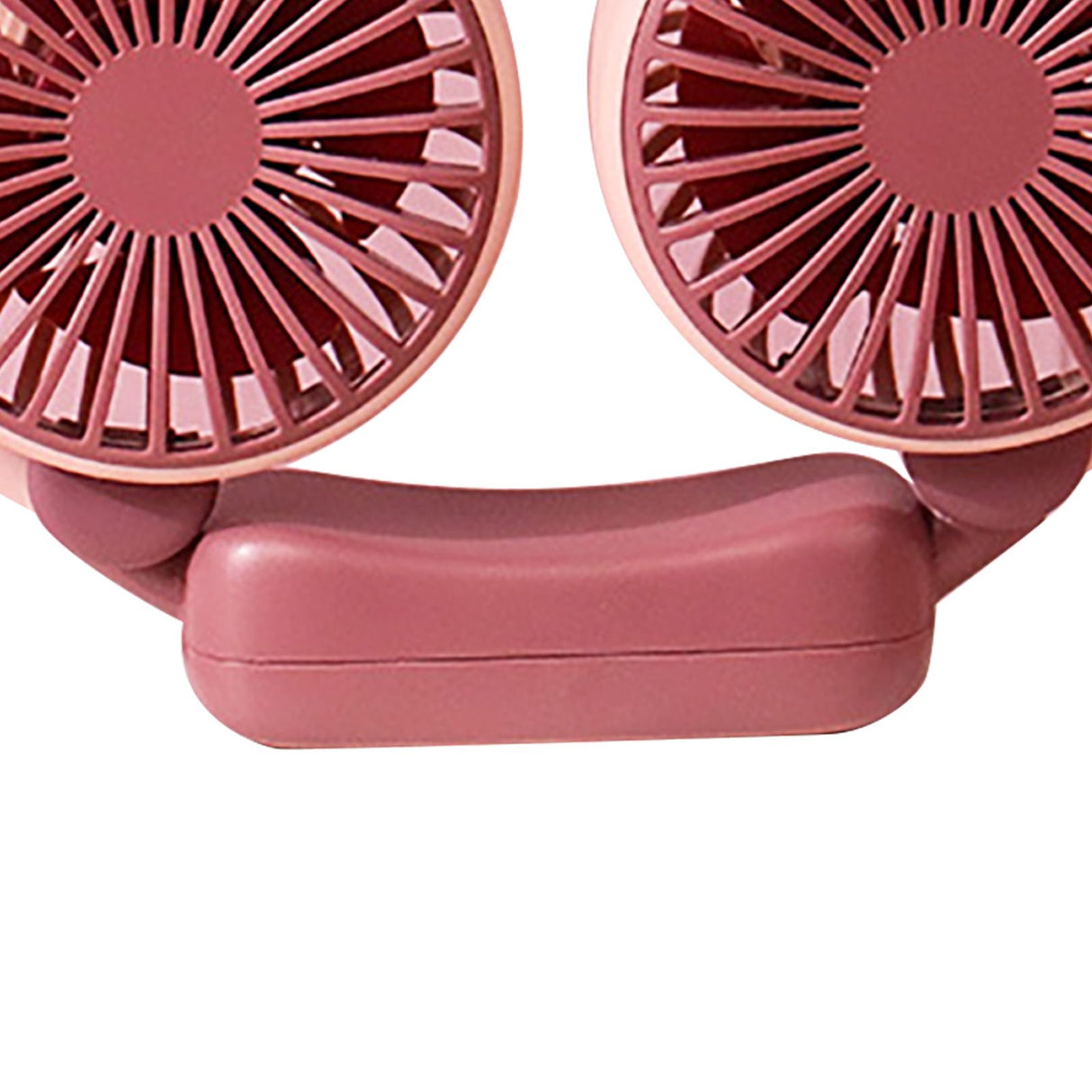 Portable Neck Fan Bendable Wearable USB Rechargeable Hand Free Mini Hanging Fan for Office Travel Taro Purple