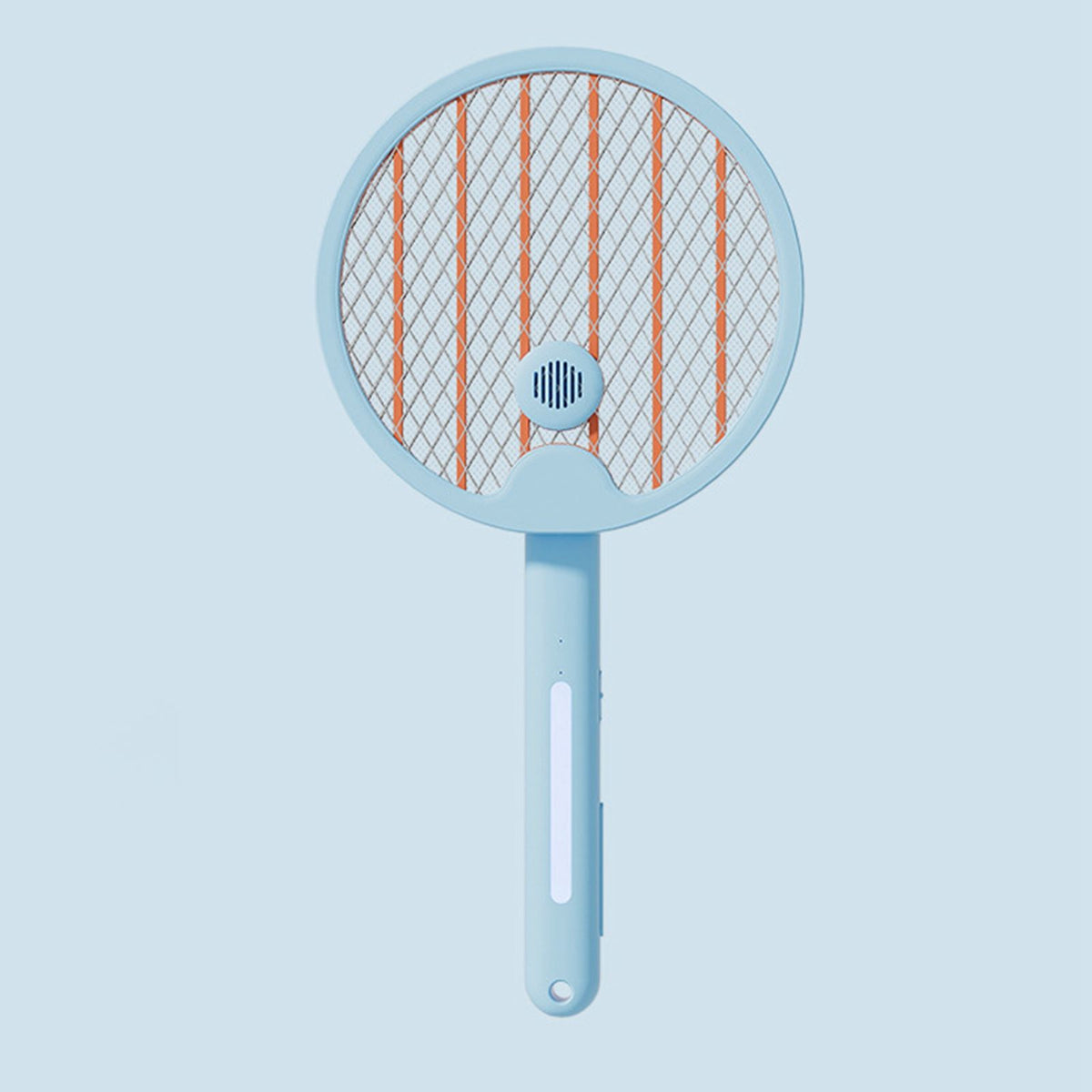 Electric Fly Swatter Racket 4 in 1 Automatic Portable Handheld Electric Fly Racket Bedroom Backyard Patio Camping Sky Blue