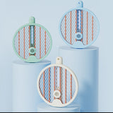 Electric Fly Swatter Racket 4 in 1 Automatic Portable Handheld Electric Fly Racket Bedroom Backyard Patio Camping Sky Blue - Extra Image