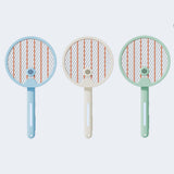 Electric Fly Swatter Racket 4 in 1 Automatic Portable Handheld Electric Fly Racket Bedroom Backyard Patio Camping Sky Blue