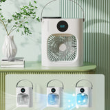 Mini Air Conditioner 900ML 3 Speeds Low Noise Cooling Humidifying USB Portable Air Cooler - Extra Image