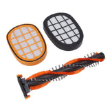 Vacuum Roller Brush Yellow Black Filter Replacement Vacuum Clerner Accessory Replacement Parts Kit for FC6822 6823 6827 6908 6906 Vacuum Cleaner - Front View