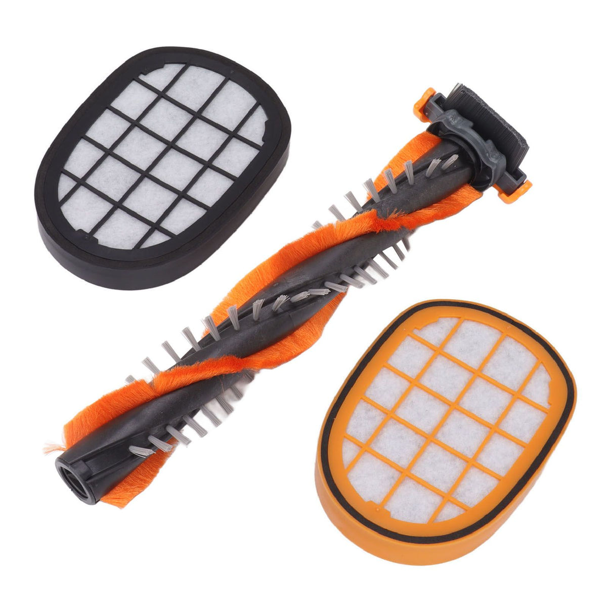Vacuum Roller Brush Yellow Black Filter Replacement Vacuum Clerner Accessory Replacement Parts Kit for FC6822 6823 6827 6908 6906 Vacuum Cleaner