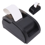 Compact Portable Bluetooth Thermal Receipt Printer 48mm Thermal Receipt Printer Automatic Delivery Order Receiving Bluetooth Ticket Machine 110‑240V AU Plug - Low Angle