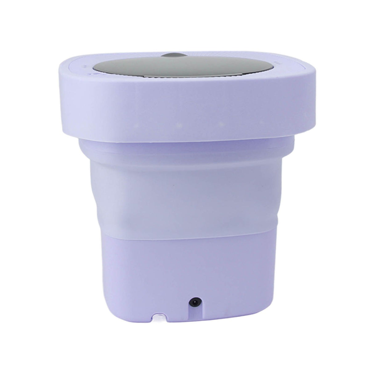 6.5L Washing Machine Folding Portable Automatic Deep Cleaning Wash and Spin Dry Washer with Water Tube 100‑240V Purple AU Plug