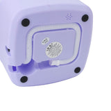 6.5L Washing Machine Folding Portable Automatic Deep Cleaning Wash and Spin Dry Washer with Water Tube 100‑240V Purple AU Plug