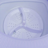 6.5L Washing Machine Folding Portable Automatic Deep Cleaning Wash and Spin Dry Washer with Water Tube 100‑240V Purple AU Plug - Extra Image