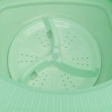6.5L Washing Machine Folding Portable Automatic Deep Cleaning Wash and Spin Dry Washer with Water Tube 100‑240V Green AU Plug - Extra Image