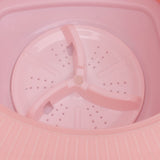 6.5L Washing Machine Folding Portable Automatic Deep Cleaning Wash and Spin Dry Washer with Water Tube 100‑240V Pink AU Plug - Extra Image