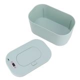 Baby Wipe Warmer USB Constant Temperature Portable Wipe Heater Temperature Adjustment Warm Keeper Dispenser 5V Green - Side View