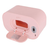 Baby Wipe Warmer USB Constant Temperature Portable Wipe Heater Temperature Adjustment Warm Keeper Dispenser 5V Pink - Front View