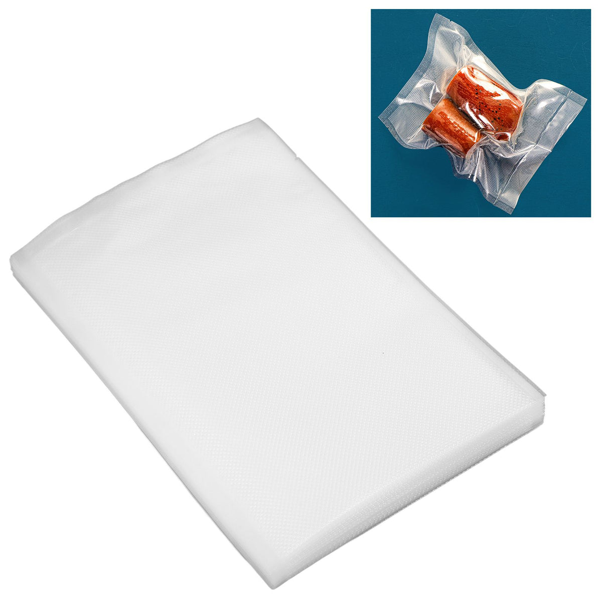 50Pcs Vacuum Sealer Bags Saft Material Excellent Sealing Versatile Vacuum Food Texture Bag for Home Travelling
