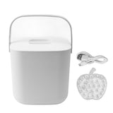 Mini Dishwasher 18W 8.5V 2A 2000mah Portable Countertop Dishwasher for Dishware Fruit Vegetable White