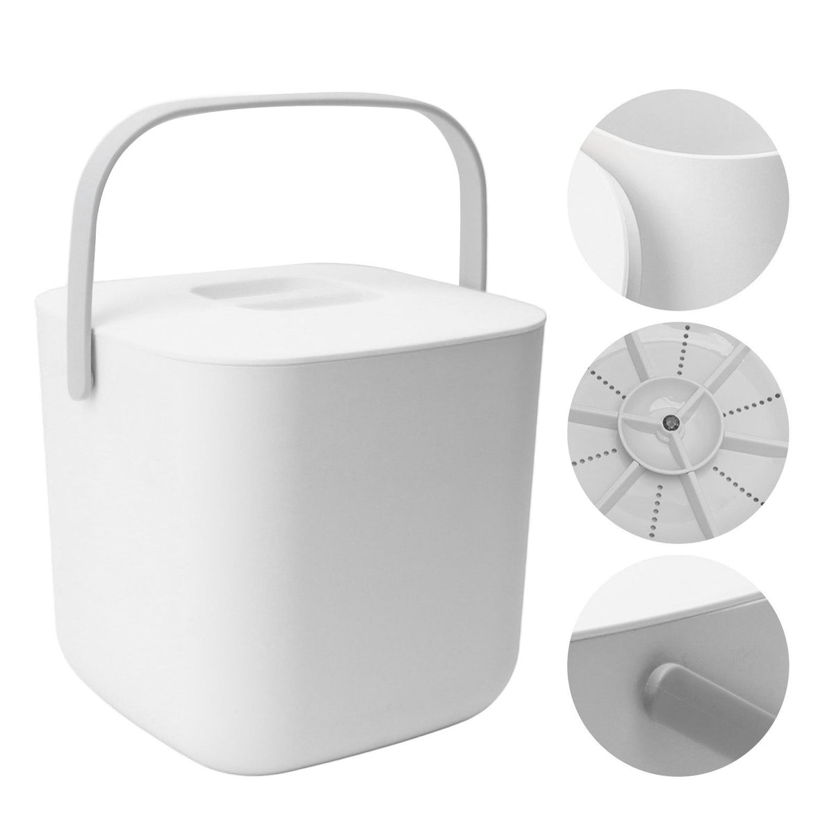 Mini Dishwasher 18W 8.5V 2A 2000mah Portable Countertop Dishwasher for Dishware Fruit Vegetable White