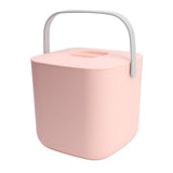 Mini Dishwasher 18W 8.5V 2A 2000mah Portable Countertop Dishwasher for Dishware Fruit Vegetable Pink - Rear View