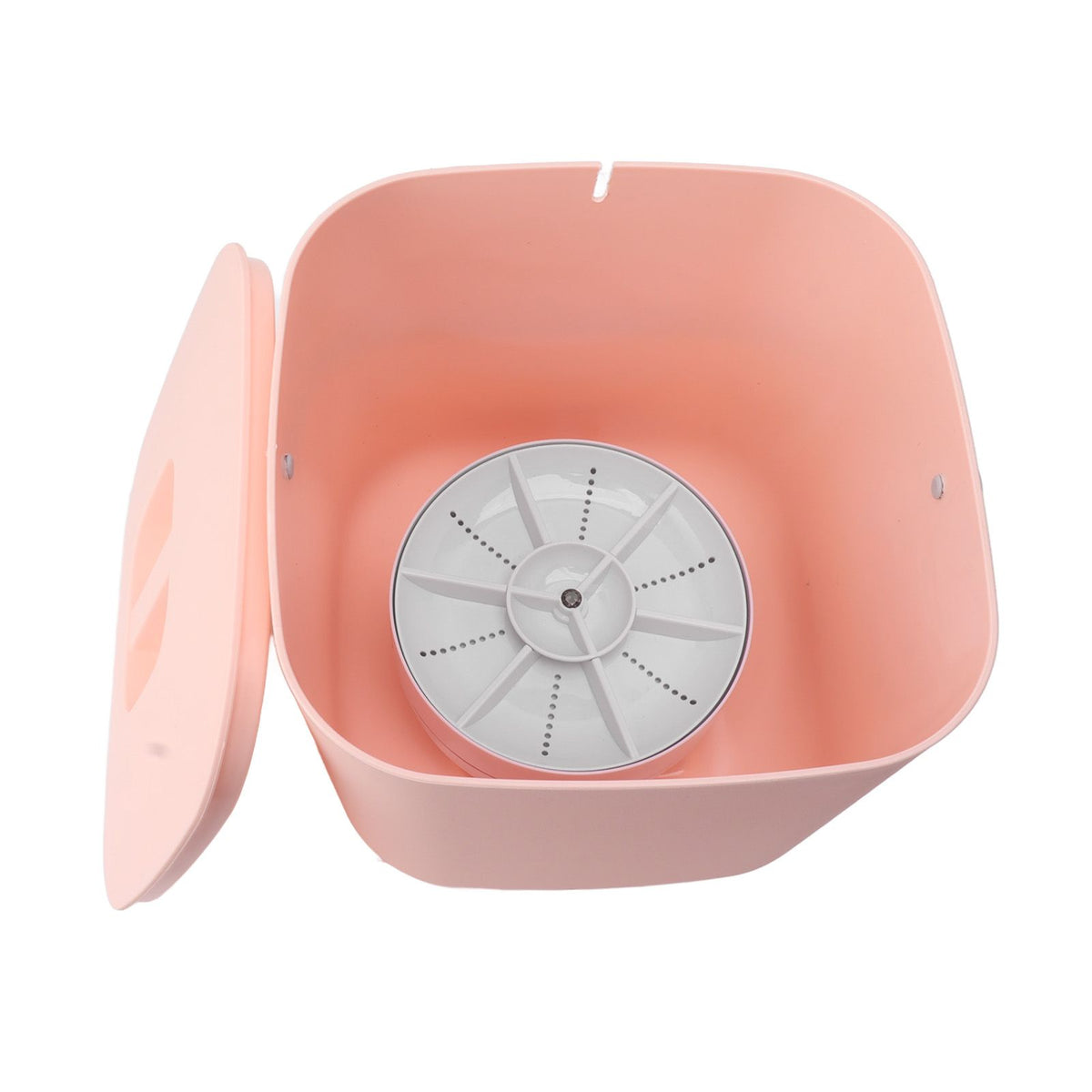 Mini Dishwasher 18W 8.5V 2A 2000mah Portable Countertop Dishwasher for Dishware Fruit Vegetable Pink