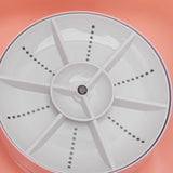 Mini Dishwasher 18W 8.5V 2A 2000mah Portable Countertop Dishwasher for Dishware Fruit Vegetable Pink
