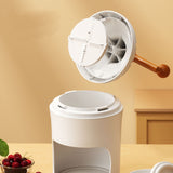 Hand Crank Shaved Ice Machine Stainless Steel Blades Safe Portable Ice Crusher for Home Restaurants Cafes Food Stalls