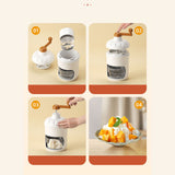 Hand Crank Shaved Ice Machine Stainless Steel Blades Safe Portable Ice Crusher for Home Restaurants Cafes Food Stalls