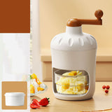 Hand Crank Shaved Ice Machine Stainless Steel Blades Safe Portable Ice Crusher for Home Restaurants Cafes Food Stalls