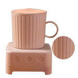 Fast Cooler Cup Beverage Beer Quick Cooling Mug Dormitory Heat Preservation Desktop Refrigerator CN Plug Cherry Pink - Front View