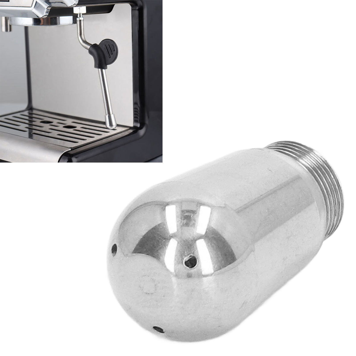 Coffee Machine Steam Nozzle Stainless Steel 3 Holes Coffee Maker Milk Foam Spout Tip for Breville 8