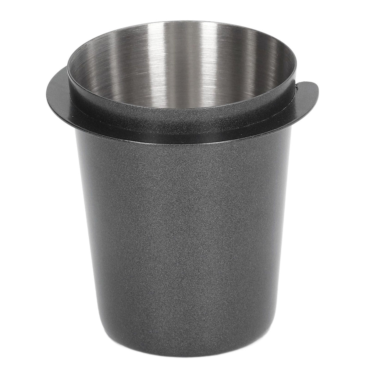 58mm Dosing Cup Stainless Steel Compatibility Polishing Coffee Dosing Cup Powder Feeder for Coffee Black