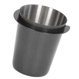 58mm Dosing Cup Stainless Steel Compatibility Polishing Coffee Dosing Cup Powder Feeder for Coffee Black - Side View