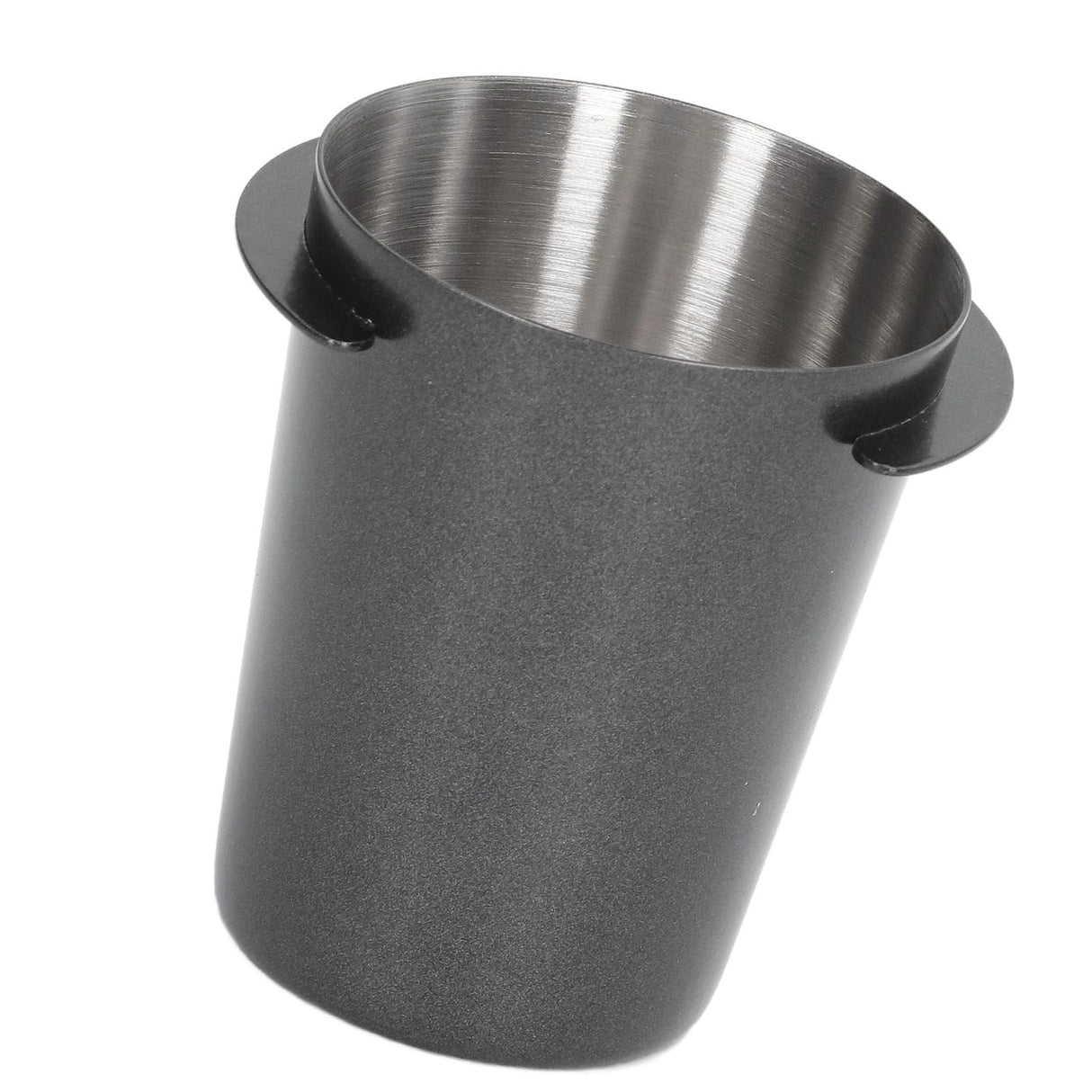 58mm Dosing Cup Stainless Steel Compatibility Polishing Coffee Dosing Cup Powder Feeder for Coffee Black