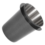 58mm Dosing Cup Stainless Steel Compatibility Polishing Coffee Dosing Cup Powder Feeder for Coffee Black