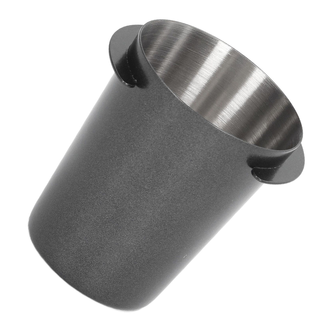 58mm Dosing Cup Stainless Steel Compatibility Polishing Coffee Dosing Cup Powder Feeder for Coffee Black