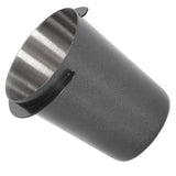 58mm Dosing Cup Stainless Steel Compatibility Polishing Coffee Dosing Cup Powder Feeder for Coffee Black