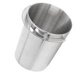 58mm Dosing Cup Stainless Steel Compatibility Polishing Coffee Dosing Cup Powder Feeder for Coffee Silver - Top-Down View