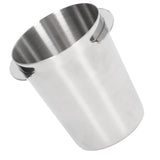 58mm Dosing Cup Stainless Steel Compatibility Polishing Coffee Dosing Cup Powder Feeder for Coffee Silver