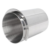 58mm Dosing Cup Stainless Steel Compatibility Polishing Coffee Dosing Cup Powder Feeder for Coffee Silver
