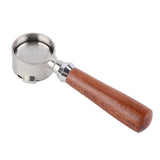 3 Ears Coffee Bottomless Portafilter Removable Stainless Steel Coffee Portafilter Replacement Parts 51mm / 2in - Top-Down View