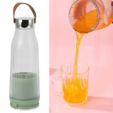 Portable Blender 380ml Stainless Steel Blade Detachable USB Charge 1300mAh Travel Blender for Kitchen Office Outdoor
