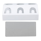 Soda Bottle Holder 3 Holes Soda Bottle Draining Stand Soda Accessories With Silicone Pad White