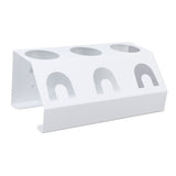 Soda Bottle Holder 3 Holes Soda Bottle Draining Stand Soda Accessories With Silicone Pad White - Side View