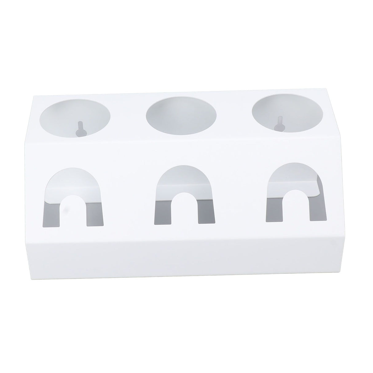 Soda Bottle Holder 3 Holes Soda Bottle Draining Stand Soda Accessories With Silicone Pad White
