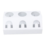 Soda Bottle Holder 3 Holes Soda Bottle Draining Stand Soda Accessories With Silicone Pad White