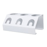 Soda Bottle Holder 3 Holes Soda Bottle Draining Stand Soda Accessories With Silicone Pad White - Rear View