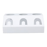 Soda Bottle Holder 3 Holes Soda Bottle Draining Stand Soda Accessories With Silicone Pad White - Close-Up Angle